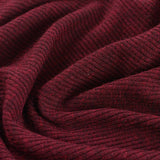 Dark Red Marl Rib Knit, Viscose — photo 3