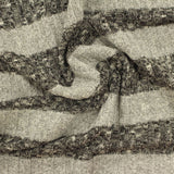 Dark Grey Horizontal-Stripe Rib Knit, Poly-Viscose — photo 3