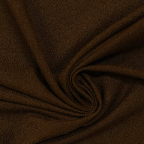 Viscose Nylon Stretch Linen-Look Fabric, 185 gsm, 170 cm — Brown