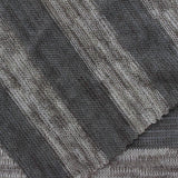 Grey Horizontal-Stripe Jersey Knit, Poly-Viscose — photo 3