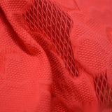 Red Floral Jacquard, Polyester — photo 3