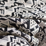 Black Geometric Jacquard, Polyester — photo 3