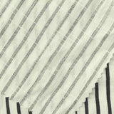 Black Vertical-Stripe Woven, Viscose — photo 3