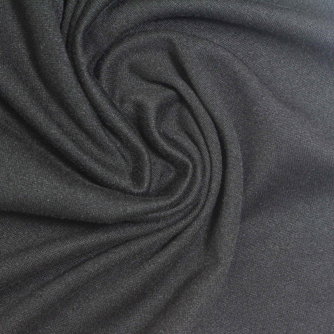 Brushed Polyester Stretch Milk Silk Knit Fabric, 180 gsm, 170 cm — Grey, ref EF-270963