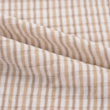 Striped Viscose Polyester Stretch Rib Knit Fabric, 180 gsm, 150 cm — Beige — photo 3