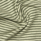 Cream Stripes Rib Knit, Cotton — photo 3