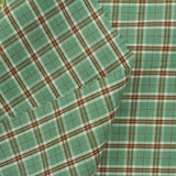 Green Plaid Twill, Cotton — photo 3