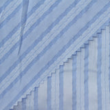Light Blue Vertical-Stripe Jacquard, Viscose-Poly — photo 3