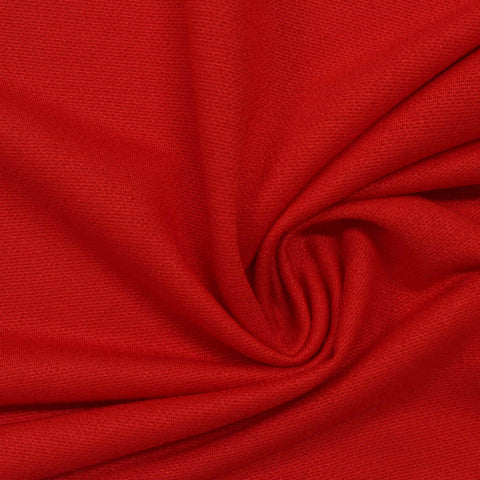 Viscose Nylon Linen-Look Fabric, 140 gsm, 150 cm — Red