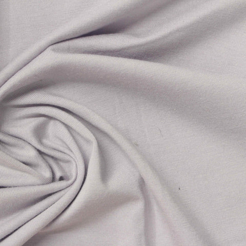 Viscose Cotton Stretch Jersey Knit Fabric, 187 gsm, 180 cm — Grey
