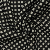 Black Check Knit, Polyester — photo 3