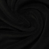 Polyester Stretch Minky Fabric, 200 gsm, 175 cm — Black — photo 3