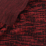 Red Grid Chunky Knit, Poly-Cotton — photo 3