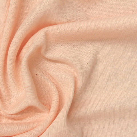 Polyester Cotton Rib Knit Fabric, 154 gsm, 200 cm — Beige