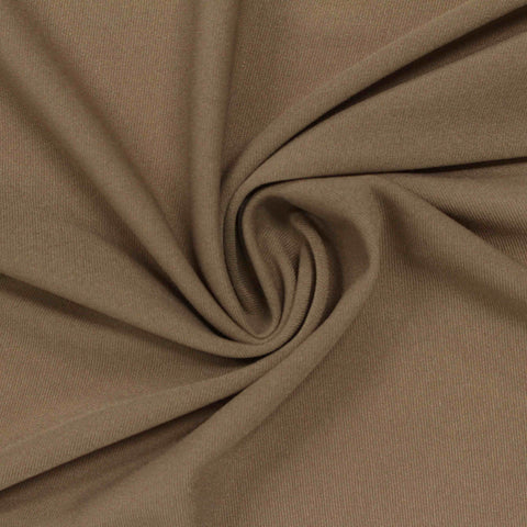 100% Polyester Jersey Knit Fabric, 105 gsm, 170 cm — Brown