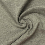 Heathered Grey Marl Rib Knit, Poly-Cotton — photo 3