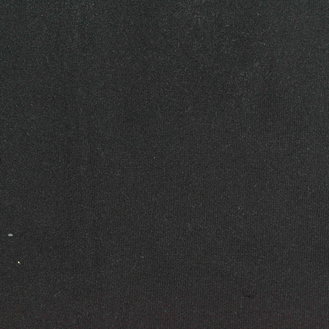Polyester Stretch Milk Silk Knit Fabric, 220 gsm, 160 cm — Black