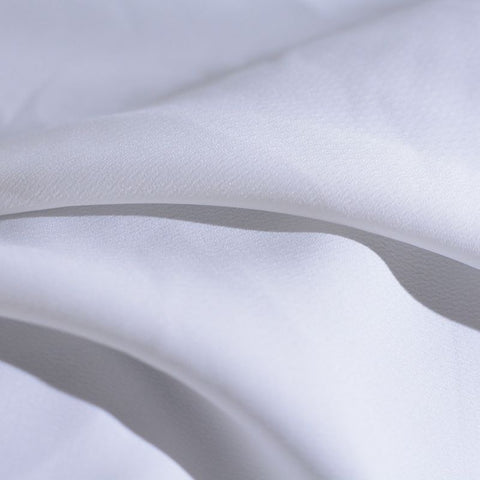100% Polyester Chiffon Fabric, 120 gsm, 150 cm — White