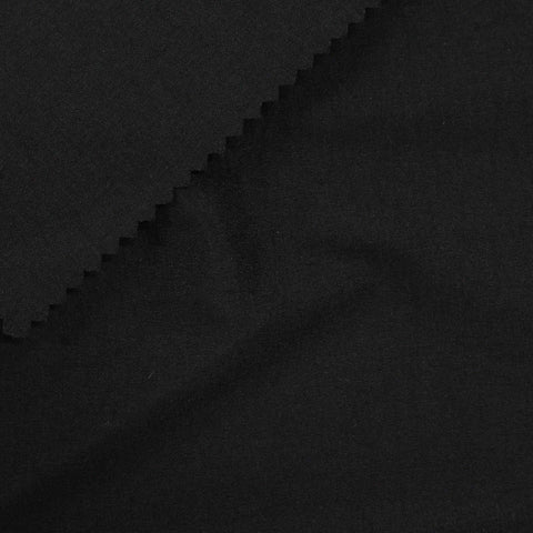 Nylon Stretch Bengaline Fabric, 164 gsm — Black, ref EF-213390