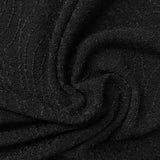 Black Tone-on-Tone Jacquard, Polyester — photo 3