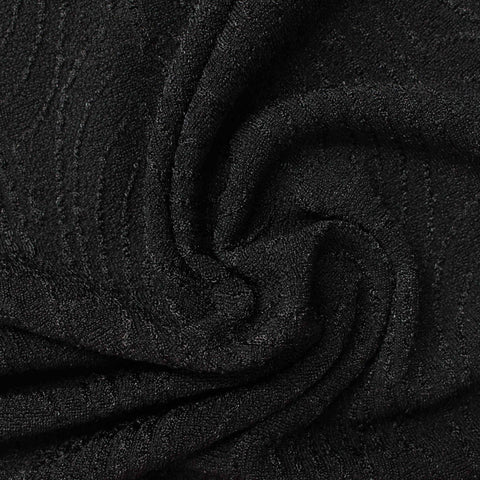 Black Tone-on-Tone Jacquard, Polyester, 240 gsm, ref EF-226660