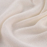 Viscose Polyester Stretch Chunky Knit Fabric, 146 gsm, 160 cm — White — photo 3