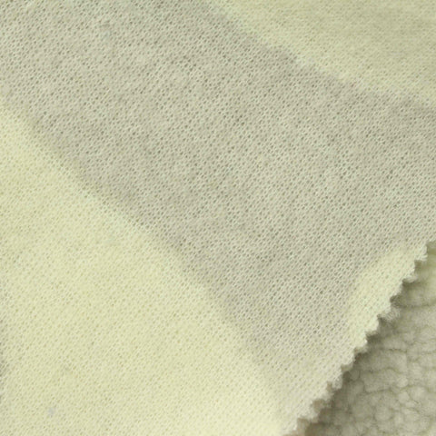 Cream Abstract Sherpa Fleece, Polyester