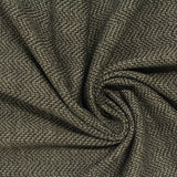 Dark Brown Geometric Jersey Knit, Poly-Viscose — photo 3