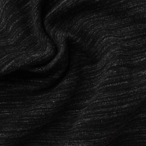 Dark Grey Marl Jersey Knit, Cotton-Poly, 328 gsm