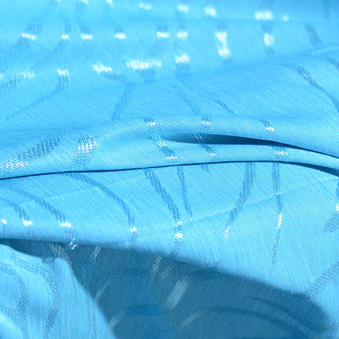 Blue Tone-on-Tone Jacquard, Polyester, 183 gsm