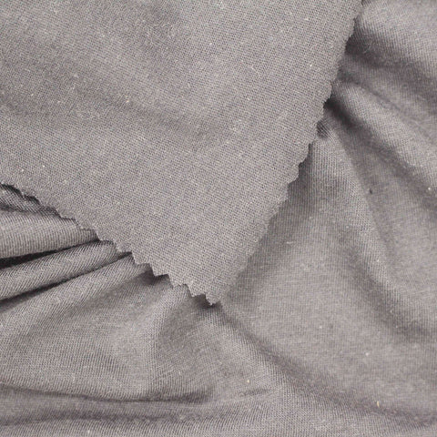 Grey Marl Jersey Knit, Poly-Cotton, 155 gsm
