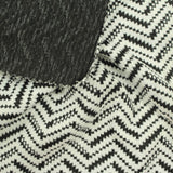 Black Zigzag Jacquard, Polyester — photo 3
