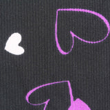 Pink Hearts Rib Knit, Polyester — photo 3