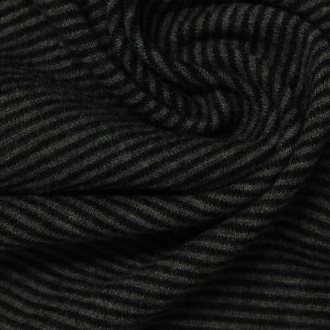 Dark Grey Marl Interlock Knit, Poly-Viscose, 260 gsm