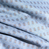 Light Blue Geometric-Square Jacquard, Poly-Viscose — photo 3