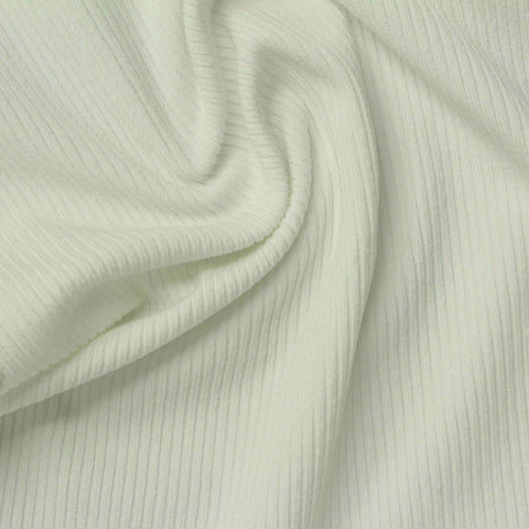 Off-White Rib Knit, Polyester