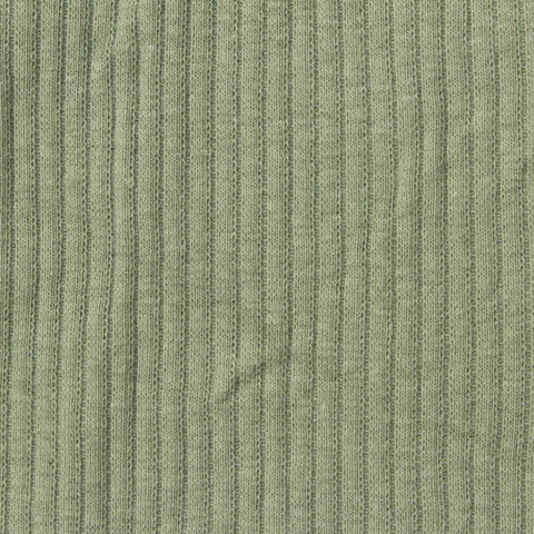 Rib Knit Fabric, 235 gsm, 110 cm — Green