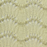 Cream Sparkle Pointelle Knit, Poly-Cotton — photo 3