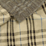 Dark Brown Bold-Plaid Jacquard, Poly-Viscose — photo 3