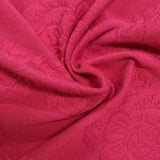Pink Tone-on-Tone Floral Pointelle Knit, Viscose-Acrylic — photo 3