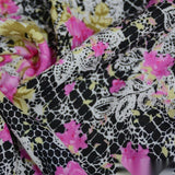 Pink Roses Woven, Viscose — photo 3
