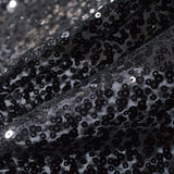 Black Sequin Knit, Polyester — photo 3
