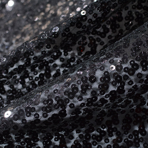 Black Sequin Knit, Polyester