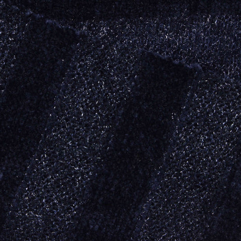 Navy Marl Chenille, Polyester