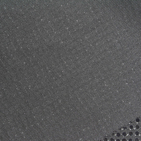 Silver Dots Rib Knit, Polyester