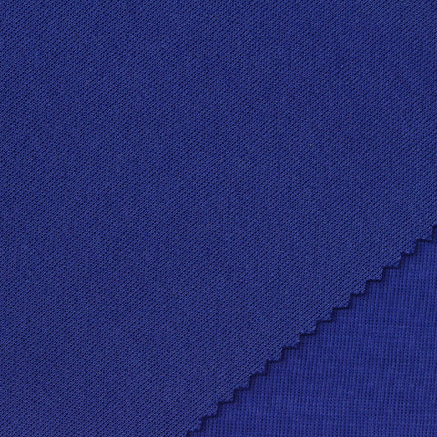 Polyester Cotton Scuba Knit Fabric, 300 gsm, 175 cm — Blue, ref EF-271356