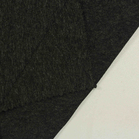 Dark Green Marl Jersey Knit, Viscose, 205 gsm