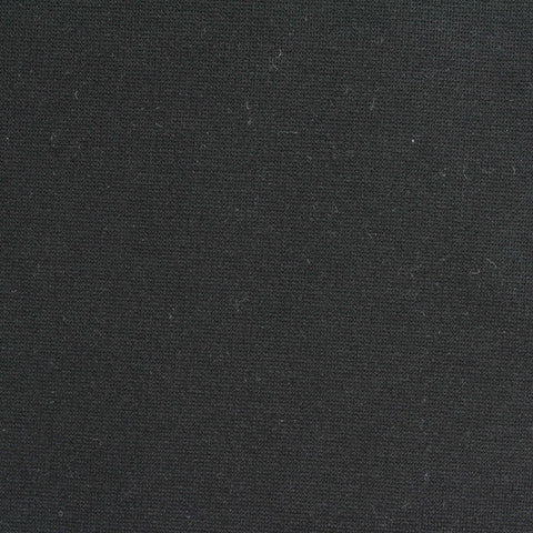 Viscose Nylon Stretch Ponte Knit Fabric, 330 gsm — Black