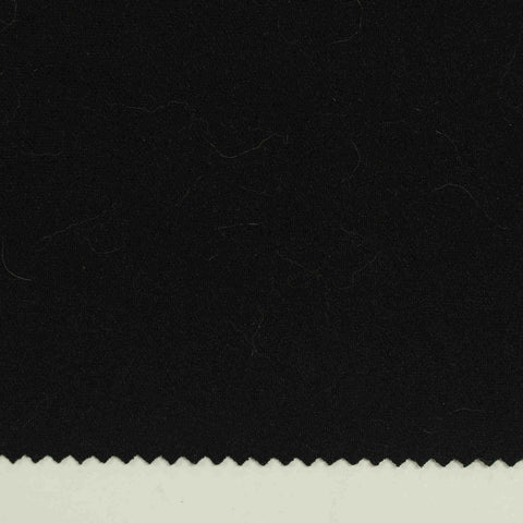 Polyester Viscose Scuba Knit Fabric, 405 gsm, 185 cm — Black