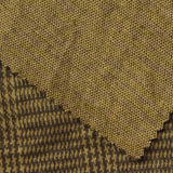 Plaid Polyester Stretch Knit Fabric, 235 gsm, 180 cm — Brown — photo 3
